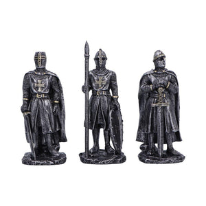 Crusader Knights of the Realm Gothic Figurines Medieval Warrior Statue Templar