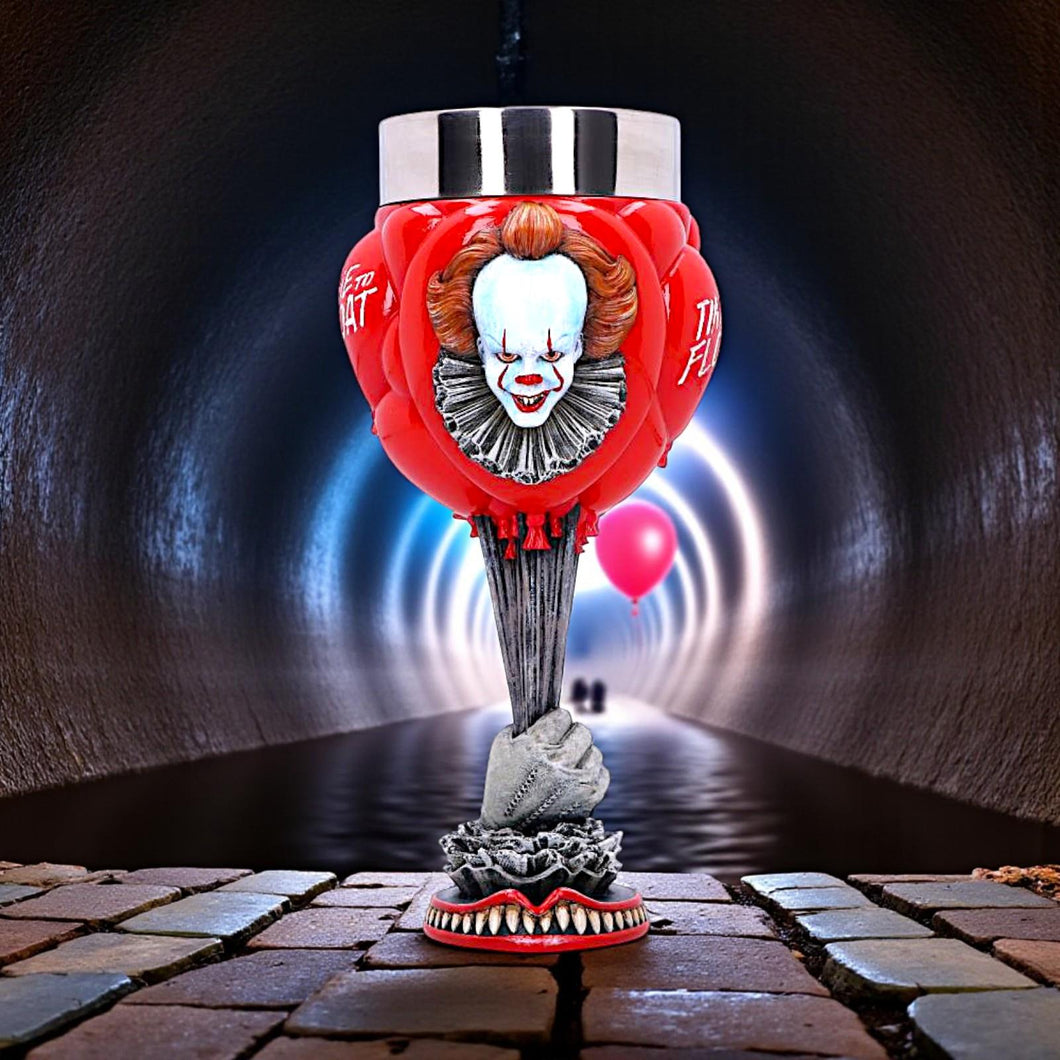 Official IT Pennywise Goblet Time to Float Horror Cup Gothic Collectors Drinkware