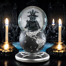 Load image into Gallery viewer, Gothic Baphomet Snow Globe Occult Home Decor Witchcraft Collectible Fantasy Art Decor
