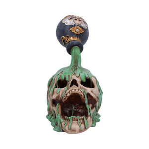 Toxic Waist Gothic  Skull Figurine Fantasy Horror Statue Home Decor Ornament