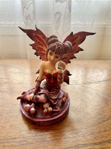 Aries Zodiac Enchantress Fairy Figurine - Mystical Astrological Resin Statue, Passionate Fire Sign Collectible, Dynamic Aries Home Decor-OsirisTradingUK