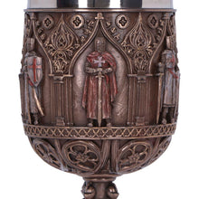 Load image into Gallery viewer, Templar Knight Goblet Medieval Chalice Historical Chivalric History Drinkware Decor
