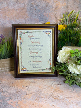 Load image into Gallery viewer, Laminated God Serenity Prayer Print | 30.5 x 20.5 cm | High-Quality Inspirational Wall Art | Spiritual Home Decor | Perfect Gift
