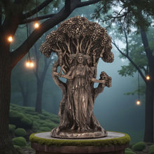 Load image into Gallery viewer, Hekate Goddess Statue Triple Moon Deity Pagan Wiccan Altar Ornament Witchcraft Home Decor
