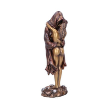 Laden Sie das Bild in den Galerie-Viewer, Metallic Reaper Hugging Woman Ornament Gothic Bronze Figurine 26cm Grim Reaper Statue
