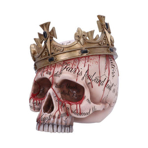 Macbeth Gothic Skull Ornament, Shakespeare Decor, Gothic Art Statue Collectible Gift