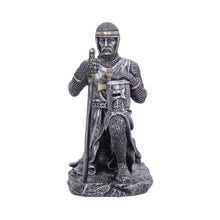 Charger l'image dans la galerie, Medieval Knight Soldier Pledge Statue Figurine Ornament Kneeling Warrior Sword
