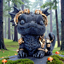 Load image into Gallery viewer, Steampunk Dragon Figurine Gothic Mechanical Creature Ornament Fantasy Collectible
