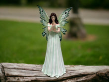 Load image into Gallery viewer, Elegant Fairy Holding Baby Statue - Large Handcrafted Sculpture for Indoor Fantasy Decor, Whimsical Home Decoration, Guardian Fairy Ornament-OsirisTradingUK
