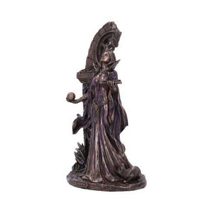 Aradia The Wiccan Queen of Witches Figurine 25cm | Bronze Goddess Decor | Handcrafted Resin