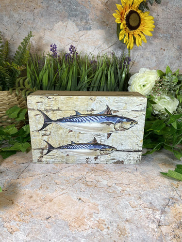 Vintage Style Handmade Mackerel Hinged Storage Box Reclaimed Wood-OsirisTradingUK