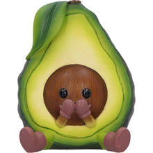 Load image into Gallery viewer, Quirky Three Wise Avocado Figurines Hear No See No Speak No Evil Novelty Decor
