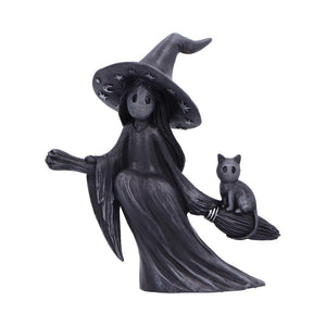 Little Souls Beam Witch Figurine - Nemesis Now Broomstick Ornament 12.7cm