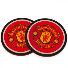 Load image into Gallery viewer, Official Manchester United FC Coasters – Pack of 2 Durable Silicone Fan Gift
