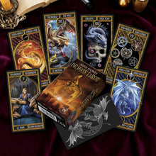 Laden Sie das Bild in den Galerie-Viewer, Dragon Tarot by Anne Stokes Mystical Gothic Oracle Deck with Illustrated Dragons
