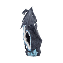 Load image into Gallery viewer, Midnight Custodian Light Up Dragon Statue LED Fantasy Geode Dragon Ornament
