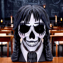 Load image into Gallery viewer, Dark Gothic School Girl Skull Figurine  Alternative Home Decor Collectible Halloween Horror
