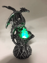 Load image into Gallery viewer, Dragon Guardian with LED Light Fantasy Sculpture Mythical Statue Ornament-OsirisTradingUK
