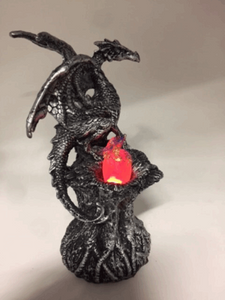 Dragon Guardian with LED Light Fantasy Sculpture Mythical Statue Ornament-OsirisTradingUK