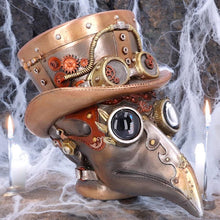 Load image into Gallery viewer, Steampunk Plague Doctor Figurine Victorian Gothic Decor Horror Collectible Bust Art
