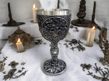Load image into Gallery viewer, Tree of Life Pagan Wicca Goblet - Handcrafted Resin Chalice with Stainless Steel Insert - Spiritual Decor-OsirisTradingUK
