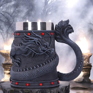 Mythical Gothic Dragon Tankard Fantasy Mug Medieval Viking Drinkware Decor Gift