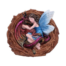 Load image into Gallery viewer, Enchanted Fairy and Dragon Mystical Creature Figurine Fantasy Statue  Art decor
