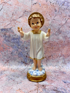 Divine Child Jesus Resin Statue, Blessed Christ Child Figurine for Spiritual Decor, Christian Faith Ornament, Religious Art Collectible 24cm-OsirisTradingUK