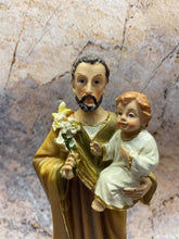 Load image into Gallery viewer, Saint Joseph with Child Jesus Resin Statue, Spiritual Catholic Decor, Fatherly Devotion-OsirisTradingUK
