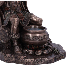 Load image into Gallery viewer, Dagda Tuatha Dé Danann Celtic God Figurine  Irish Myth Bronze Pagan Statue Art
