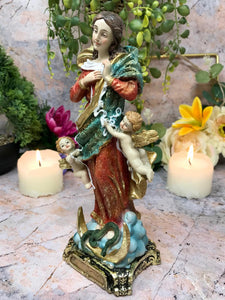 Virgin Mary Our Lady Untier Of Knots Sculpture Statue Religious Ornament-OsirisTradingUK