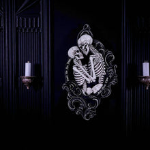 Load image into Gallery viewer, Dark Gothic Baroque Romantic Skeleton Wall Decor Halloween Lovers Ornament
