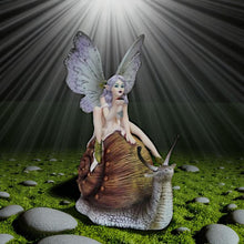 Load image into Gallery viewer, Whimsical Fairy Snail Ornament Resin Figurine Collectible Fantasy Gothic Home Decor 16cm
