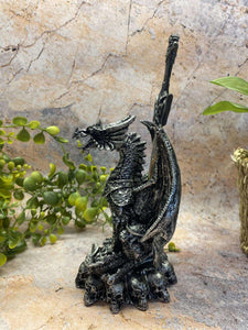 Celtic Dragon Resting on Skulls Letter Opener Gothic Decor-OsirisTradingUK