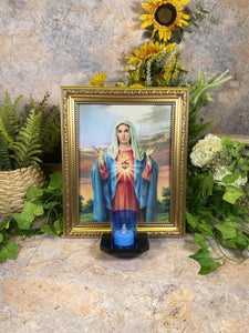 Divine Grace Immaculate Heart of Mary Religious Catholic Electric Altar 30 cm-OsirisTradingUK