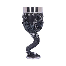 Load image into Gallery viewer, Pawzuph Occult Goblet Gothic Cat Chalice Pentagram Cup Pagan Altar Drinkware
