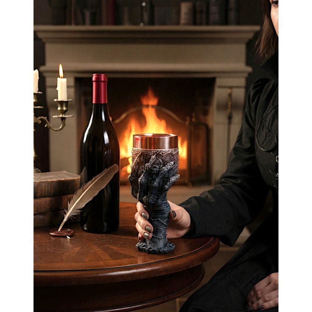 Baphomet Hand Goblet Horror Chalice Gothic Occult Solve Coagula Ritual Cup