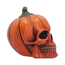 Load image into Gallery viewer, Pumpkin Head Skull Creepy Gothic Halloween Figurine Macabre Horror Decoration
