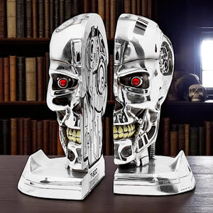 Official T2 Judgement Day Bookends T-800 Endoskeleton Figurines Movie Collectible