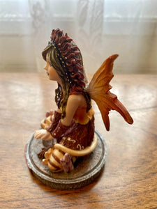 Leo Zodiac Enchantress Fairy Figurine - Resin Sculpture of Celestial Maiden, Astrological Handcrafted Decor, 9.5 cm - Perfect Gift for Leo-OsirisTradingUK