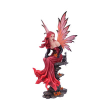 Load image into Gallery viewer, Enchanted Fairy &amp; Dragon Fantasy Gothic Figurine Pagan Sculpture Mythical  Decor
