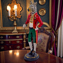 Load image into Gallery viewer, Dapper Gentry Zebra Figure Elegant  Animal Statue Gentleman Ornament Art
