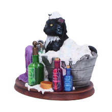 Load image into Gallery viewer, Bath Time Cat Figurine Lisa Parker Witchy Collectible Magical whimsical Ornament
