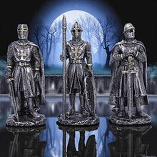 Load image into Gallery viewer, Crusader Knights of the Realm Gothic Figurines Medieval Warrior Statue Templar
