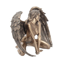 Charger l&#39;image dans la galerie, Bronze Angel Nude Figurine Gothic Fallen Angel Statue Sensual Winged Sculpture
