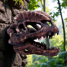 Laden Sie das Bild in den Galerie-Viewer, Dilophosaurus Dinosaur Skull Replica Realistic Resin Fossil Model Jurassic Fossil
