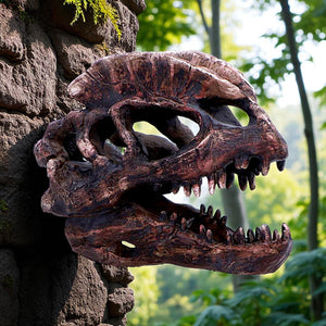 Dilophosaurus Dinosaur Skull Replica Realistic Resin Fossil Model Jurassic Fossil