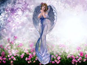 Serene Angelic Grace Statue | Handcrafted Resin Angel with Detailed Wings | Ethereal Home Decor | Peaceful Celestial Figure-OsirisTradingUK