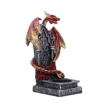 Load image into Gallery viewer, Fantasy Gothic Dragon Tealight Holder Ornament Majestic Statue Home Decor
