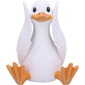 3 Wise Goofy Geese Figurines See No Hear No Speak No Evil Funny Animal Decor